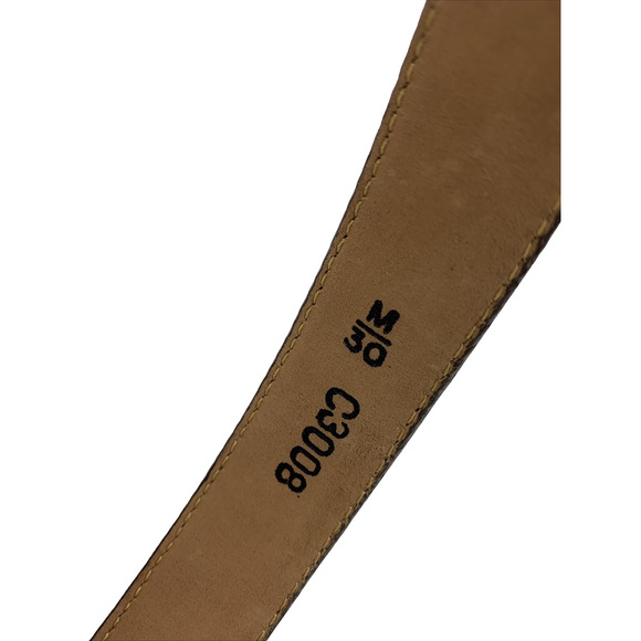 Brighton Belt Womens Medium 30 Dark Brown Leather Golf Silvertone Buckle C3008 - Picture 5 of 13